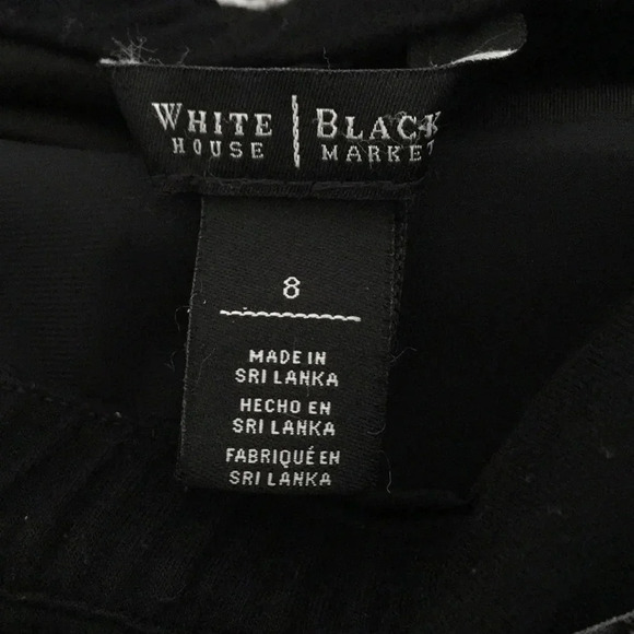 WHBM Convertable black and white fit & flare dress size 8 - Picture 7 of 8